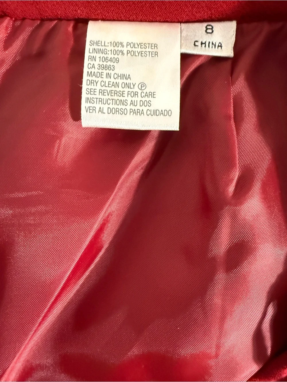 Tahari Red Skirt Suit Set - Jacket & Skirt